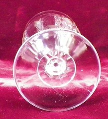 Group Thumbprint Goblet West Virginia Glass Mfg Co 225 Paneled 1899 #32