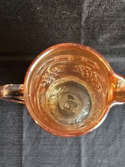 Fenton Marigold Carnival Glass Lattice & Grape Water Set Tankard & 4 Tumblers
