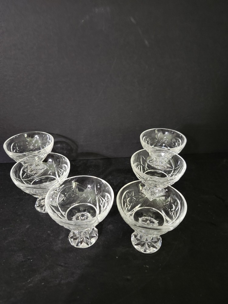 Set Of 6 Vintage Cordial 2.5 Glasses