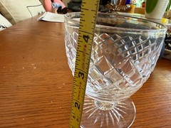 5 elegant vintage Westminster Royal Brierly sherry brandy wine low heavy goblets