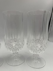 Cristal d’Arques France Longchamp 12oz Set of 4 Iced Tea Goblets Lead Crystal