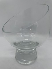 Tilted Kosta Boda Sweden Pippa Controlled BUBBLE Slanted 5 1/2″ Whiskey Glass