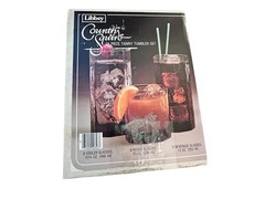 Libbey Glassware 24 Pc Tumbler Set Tawny Brown Country Squire 82437T NOS READ