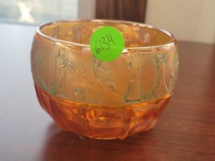 Scarce Rindskoph Carnival Glass Marigold Classic Arts Pattern Rose Bowl