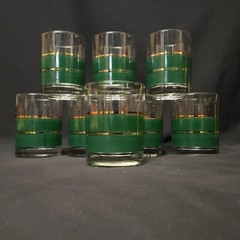 Vtg Legacy by Noritake Philippines Coventry 2797 Low Ball Old Fashioned Glass x8