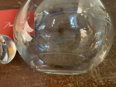 Pear Shaped Carafe Engraved G And Massenez Numbered In Baccarat Crystal