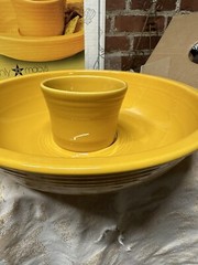 Fiesta MARIGOLD CHIP AND DIP SET new in box