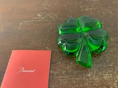 Green Crystal Clover Baccarat Model 1