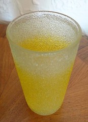 4 Mid Century Modern RUBBER COATED Texture Drinking Bar Glass Tumblers NON SLIP