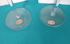 NEW Set of 2 Rogaska Slovenia Regent Crystal Wine Glass 8.5″ Clear Cut