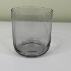 Impulse Libbey Clear Drinking Rock Glass Ribbed Pattern Classic Glassware