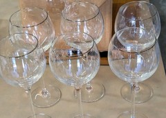 Set Of 6 Balloon Stemmed 10 Ounce Wine Glasses By Lenox