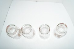 VINTAGE DRINKING GLASSES MACON CHERRY BLOSSOM FESTIVAL FLOWERS LOT OF 4 EUC