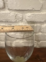 ONE COLONY AMARYLLIS (SATIN) CRYSTAL WINE / WATER GLASS (9 3/4″) MINT