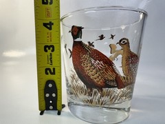 Libbey Pheasant Collector Discontinued Game Birds Vintage Drink ware bar ware