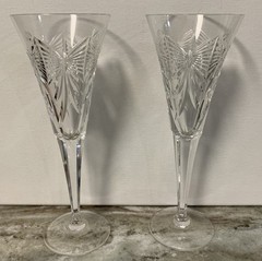 3 Sets of The Waterford Millennium Collection Champagne Flutes with Boxes