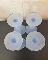 Set of 4 Vintage Carlton Glass Co. Sundae Glasses Vintage 1970s