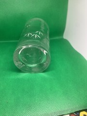 Clear Ice Tea Glass With Etched Bamboo Leaves-Classy-Elegant-Gift Or Replacement