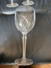 WATERFORD CRYSTAL MARQUIS BROOKSIDE WATER ICED TEA GLASS GOBLET 8 1/2″ 12 OZ