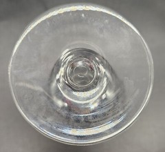 Set of 4 Vintage Bohemian Hand Cut Crystal Pinwheel Fan Flared Glasses 8 oz