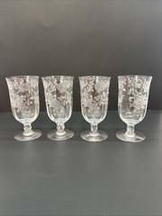 Fostoria Glass Willowmere 4 3/4” Footed Juice Glass Set of 8