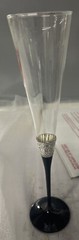 Vera Wang Wedgwood With Love Noir Crystal Toasting Flute Black Stem