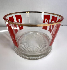 Vtg Bartlett Collins Drink by Numbers Glassware 8 Tumblers, Pitcher, Ice Bucket