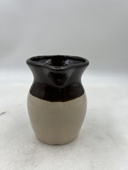 Vintage Stoneware Pottery Creamer Pitcher 4.75″ Hand Thrown Rustic Glaze