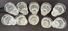 10 x STEVENS & WILLIAMS Victorian Floral Etched Cut Glass Tumblers SWL15 19th C