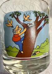 Ashby Cartoon Golf Low Ball Glasses – Set Four- New wo Box
