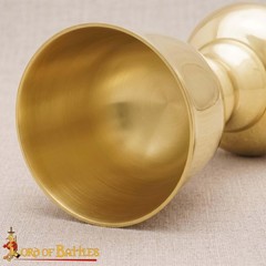 Solid Brass Medieval Goblet – Gothic Vintage Chalice Royal Wine Glass for Wed…
