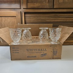 Set 12 Indiana Glass Whitehall Clear Crystal 10 Oz. Beverage Glasses Org Box