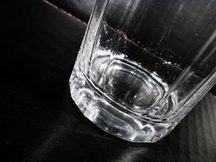 Midcentury DANSK Crystal Jens QUISTGAARD Round FACETTE 4 Double Old Fashioneds