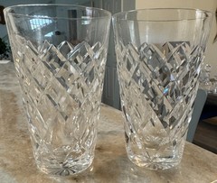 Pair Flat Tumbler Tyrone Cut by Waterford Crystal 4 7/8″x3″