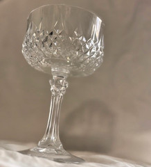 Set of 2 Cristal D’arques Durand Longchamp Champagne/Sherbet Glasses 5.5″h