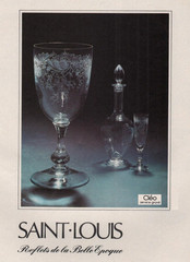 Saint Louis Cleo Wine Glass Crystal Engraved Napoleon III Massenet LB