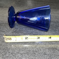 6 Glasses Cobalt Dark Blue Bar Ware Dessert Beverages Sherry Cordial 3oz.VTG