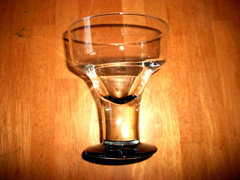 2 ROMANTIC BEACHY Glass Turquoise TEAL Chunky Stems BOOZE BAR COCKTAILS CHIC