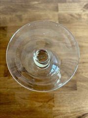 Amber Hand Blown Glass Water Goblet 7” Iced Tea Stemware