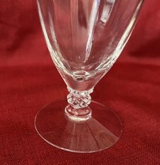 8 Fostoria NIAGARA 6026 Fosnia Water Goblets Iced Tea Glasses Wavy Optic VTG D/C