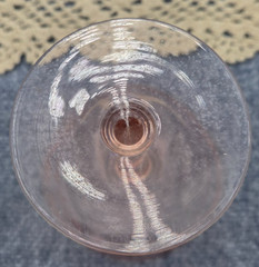 Vintage Tiffin US Glass Pink Depression Modernistic Etch Champagne Coupe Glasses