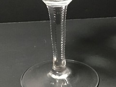 Crystal Etched with Stars & Fans Sherbet/Champagne Glasses Set of 3