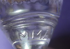 MMA Metropolitan Museum of Art-FLINT GLASS WINE -BOSTON PLEAT & DIAMOND (1 of 4)