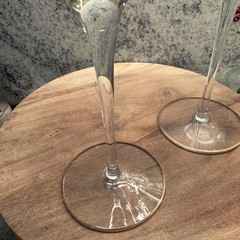 Vintage Lot 2 Romanian Venetian Hand Painted Fruit Wine Glasses 22K Gold Trim JG
