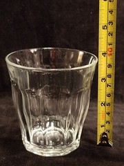 Set Of 4 Duralex Ribbed Paneled Tumbler Glasses