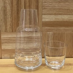 Luigi Bormioli Michelangelo Masterpiece 2-pc Water Set Bedside Crystal Tumble Up