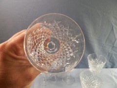 Set of 6 Waterford Crystal Alana Wine Goblets 5 7/8″ Tall