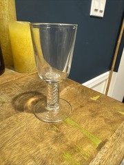 Steuben Set Of 2 ‘Air Twist’ Cordial Glasses-3 7/8″ George Thompson MCM VINTAGE