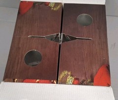 Corelle Callaway Holiday Ribbon Goblets Set 4 Glassware 6.5″ Pre-owned In Box