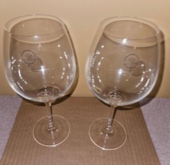 2 Vintage Lenox Long Stem Large Wine Glasses American By Design Goblets